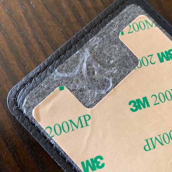 Gear Beast Phone Wallet, stick on. Black/Heathered Gray - Picture 6 of 6